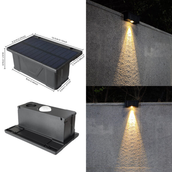 1 LEDs solar fence light