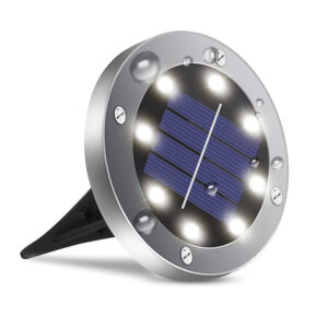 8 LEDs solar underground light