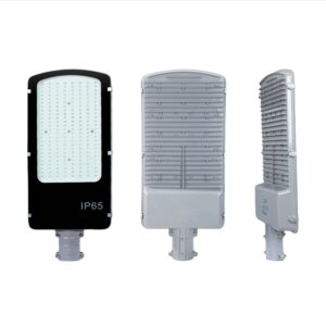 front back and side view of the street light